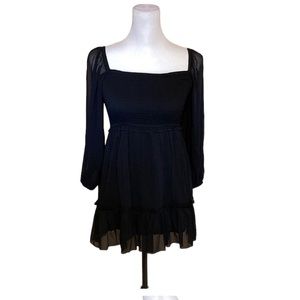 Katie J NYC black babydoll dress.